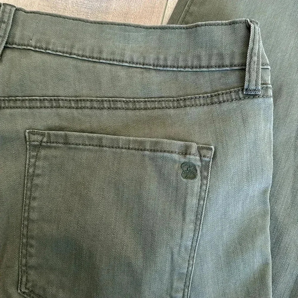 NWT Jessica Simpson Women's High Rise Skinny Ankle Jean Olive Green Sz 14 - Picture 8 of 8